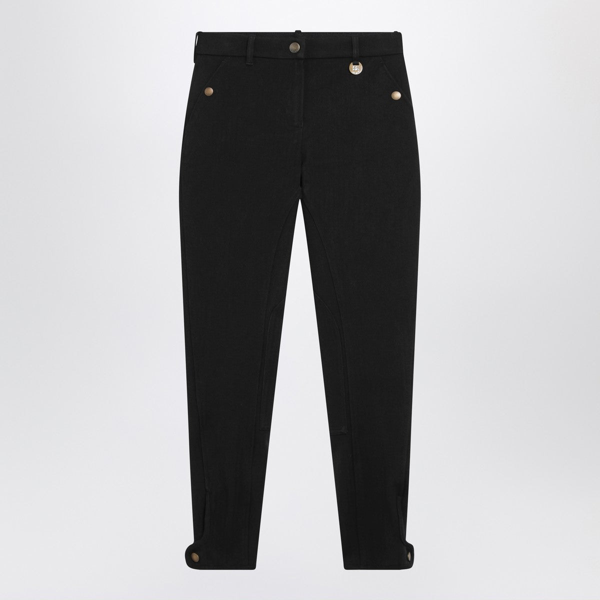 Burberry Black slim cotton-stretch Jodhpur trousers Burberry 
