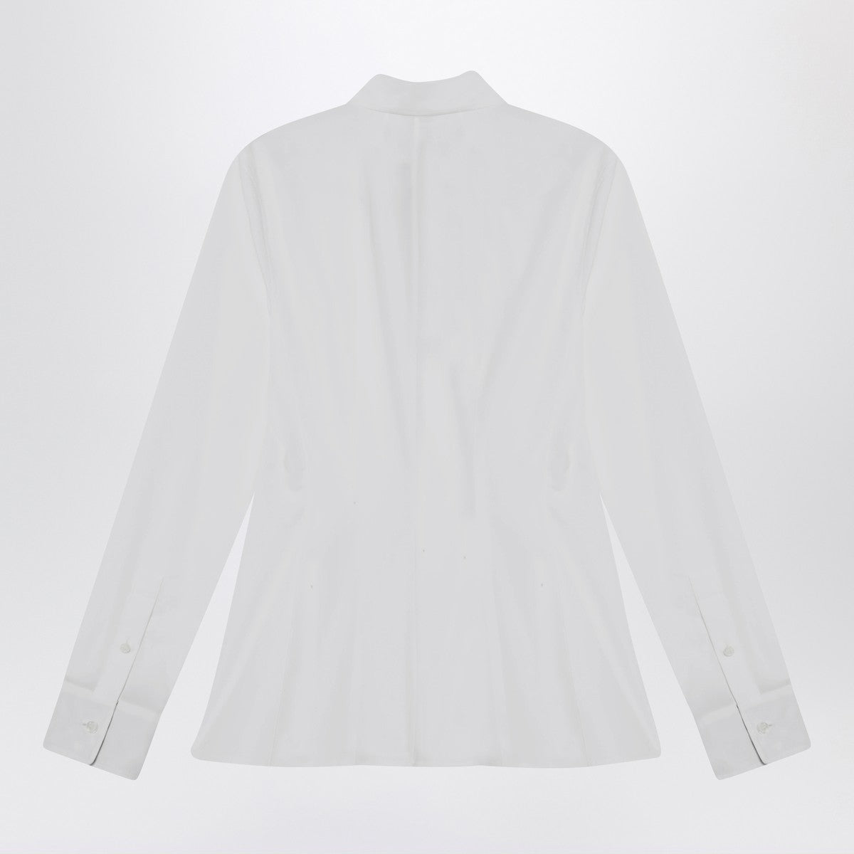 Burberry White cotton slim-fit shirt Burberry 
