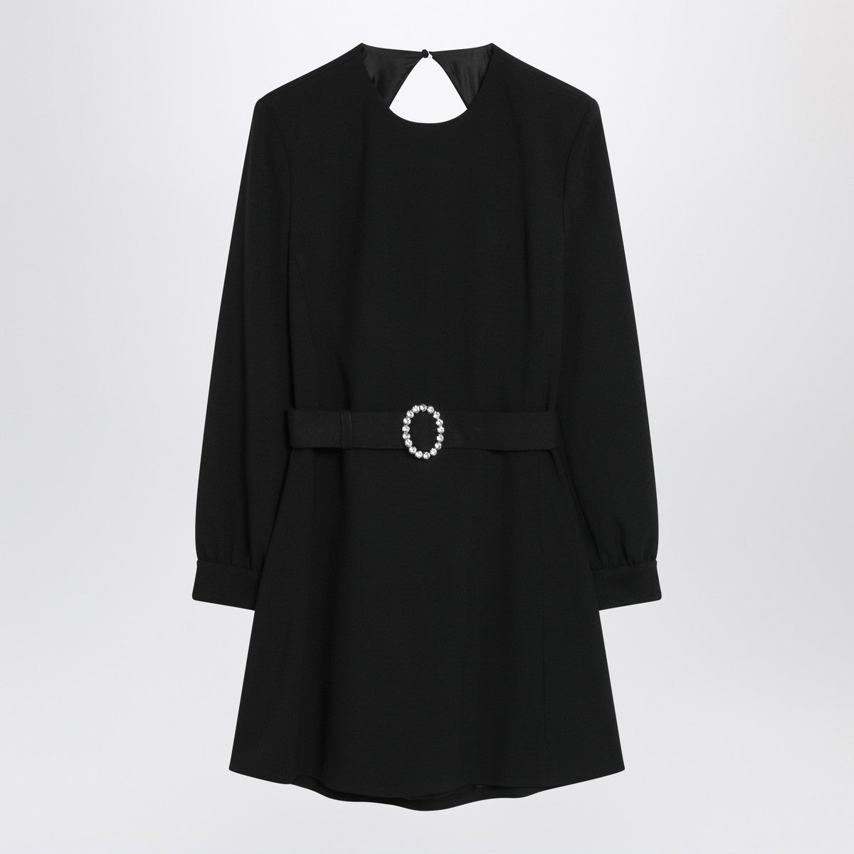 Saint Laurent Black mini dress with belt Saint Laurent 