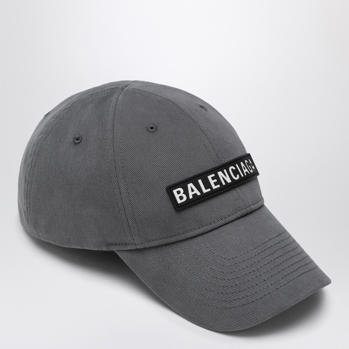 Balenciaga Grey cotton Patch baseball cap Balenciaga 