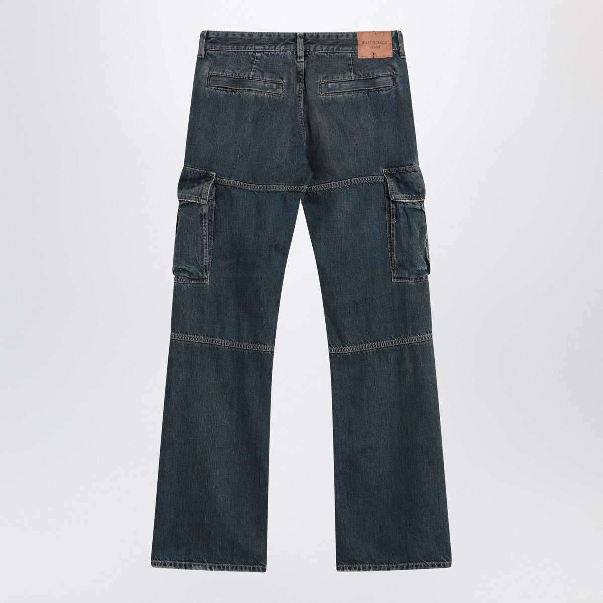 Balenciaga Blue Cargo Regular jeans with a faded effect Balenciaga 