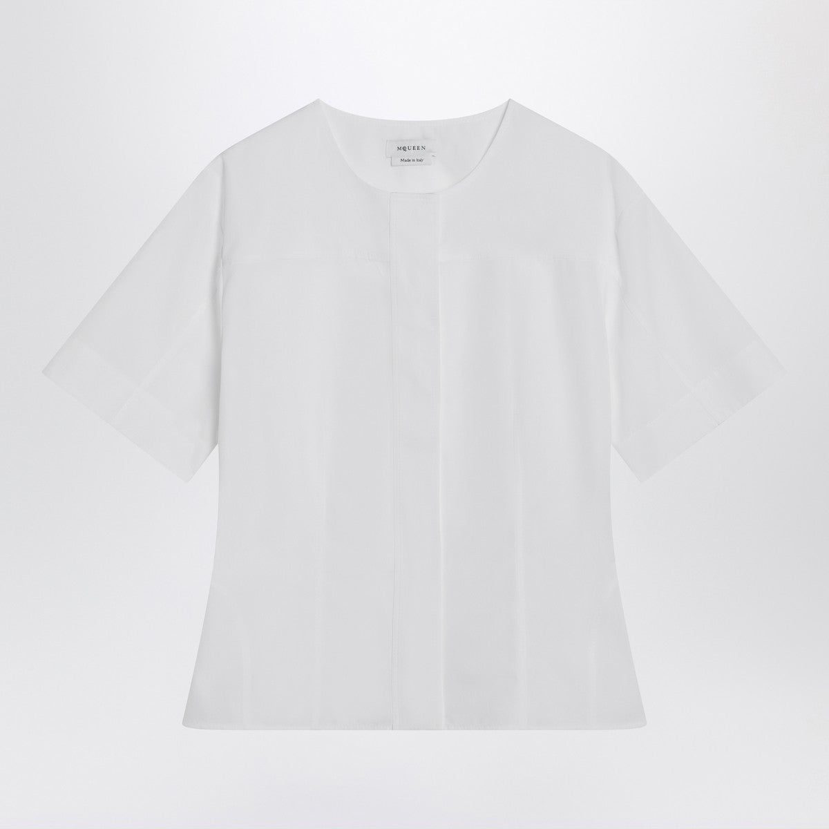 Alexander McQueen White corset shirt in poplin Alexander Mcqueen 