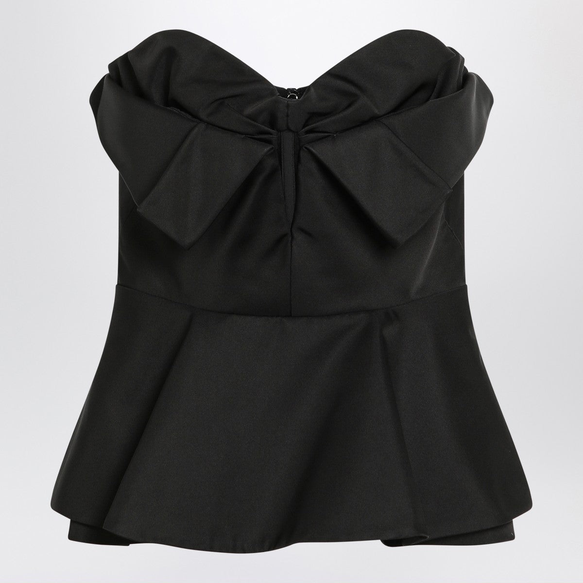 Alexander McQueen Black corset top in silk blend Alexander Mcqueen 