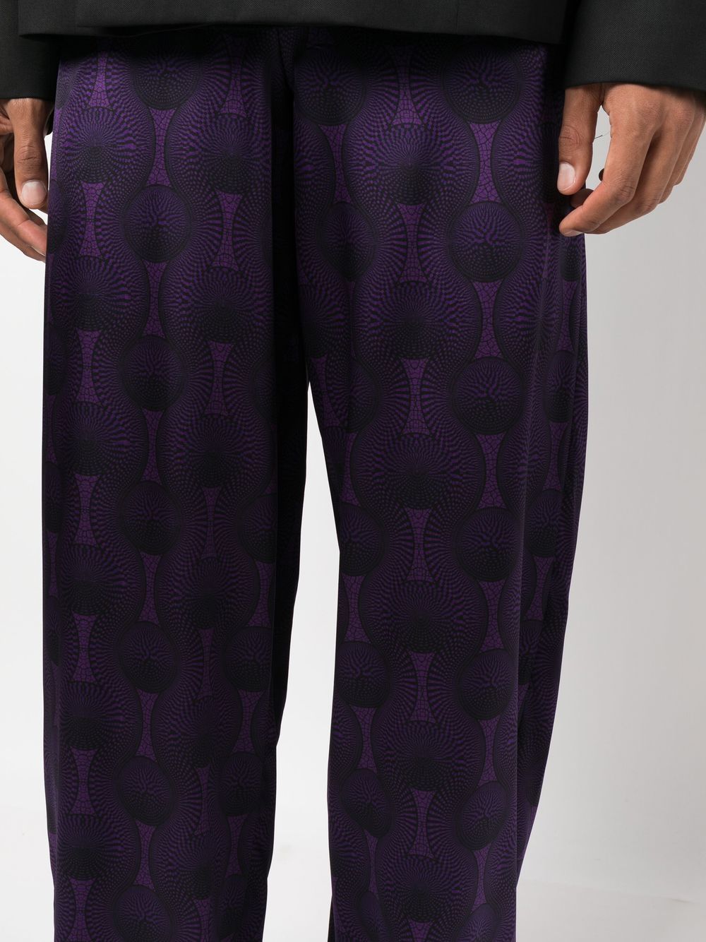 OZWALD BOATENG Trousers Purple Ozwald Boateng 