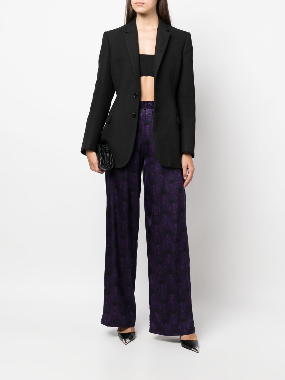 OZWALD BOATENG Trousers Purple Ozwald Boateng 