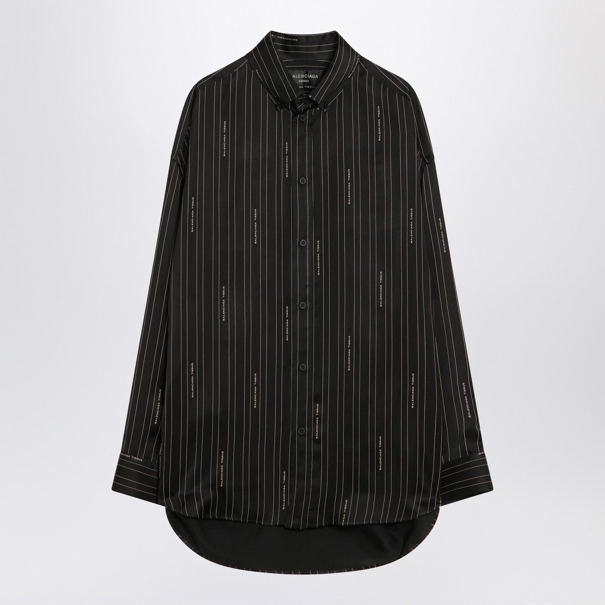 Balenciaga Pinstriped black button-down shirt Balenciaga 