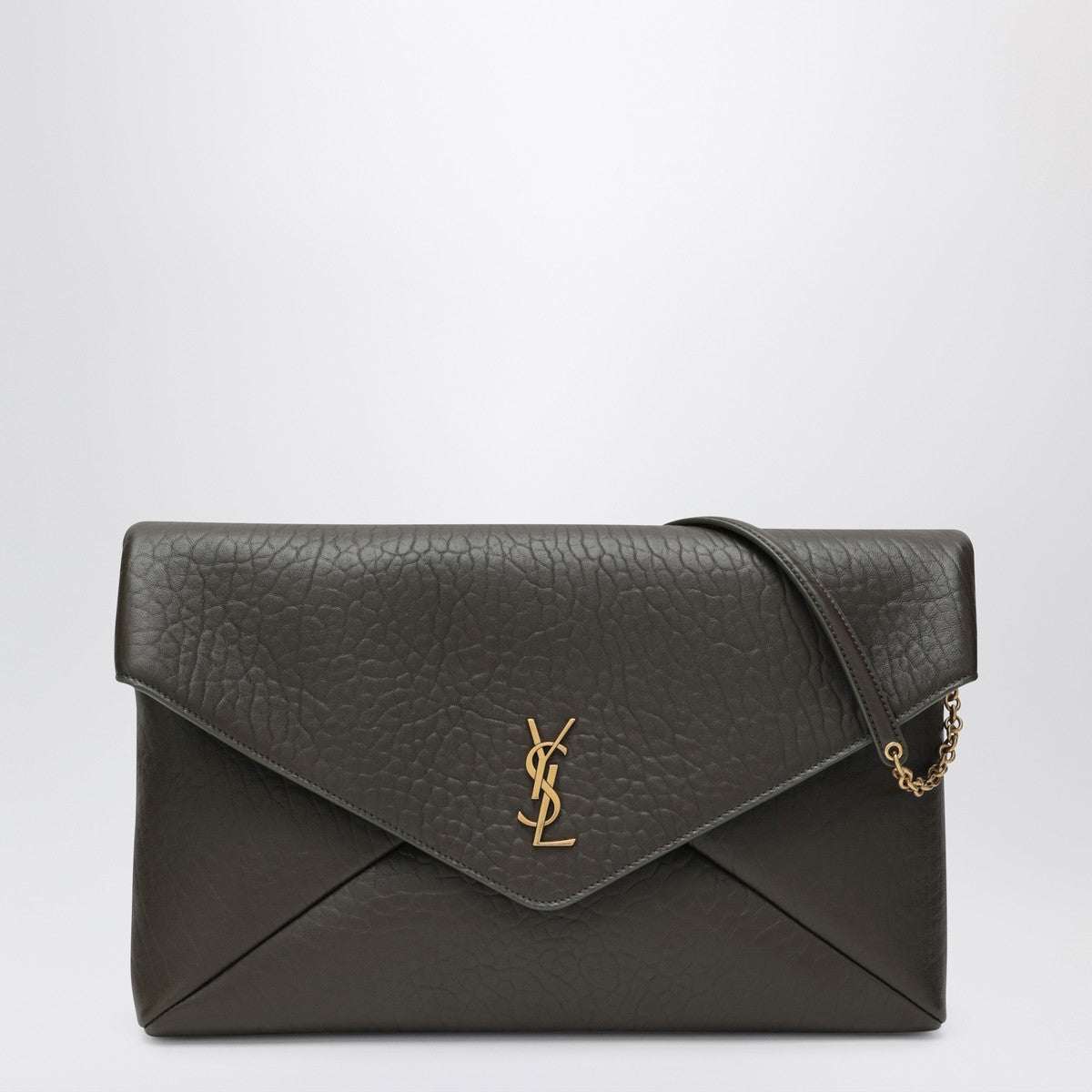 Saint Laurent XXL moss green Envelope Cassandre clutch Saint Laurent 