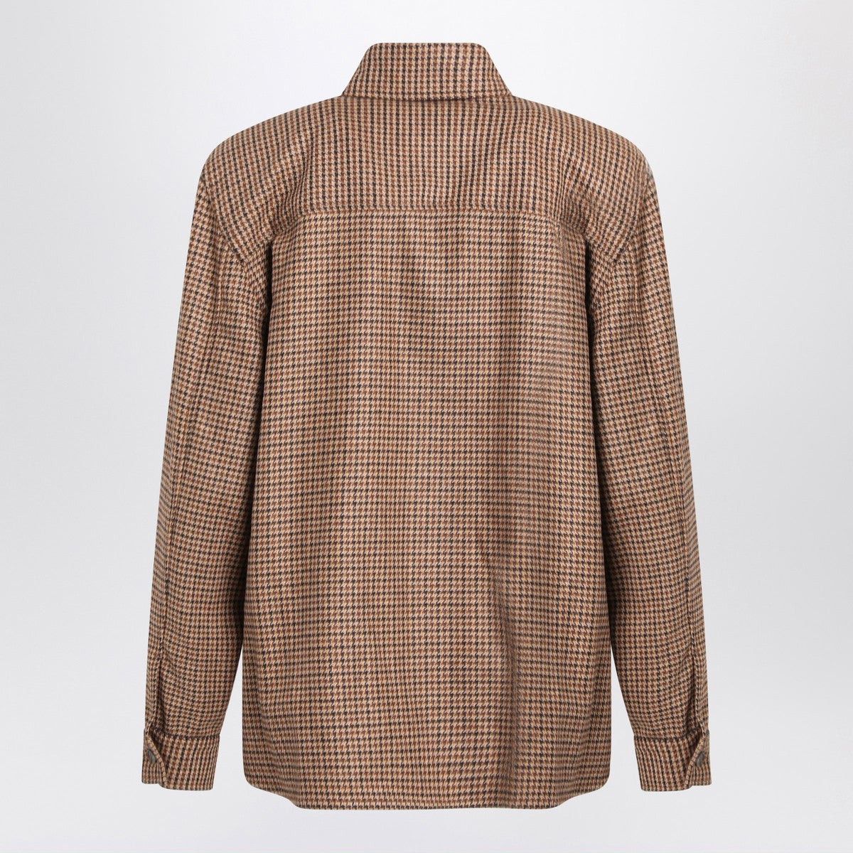Saint Laurent Overshirt in beige/brown/black houndstooth Saint Laurent 