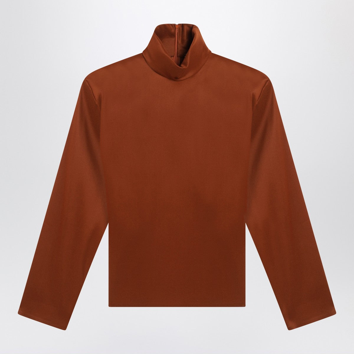 Saint Laurent Caramel silk-blend blouse Saint Laurent 
