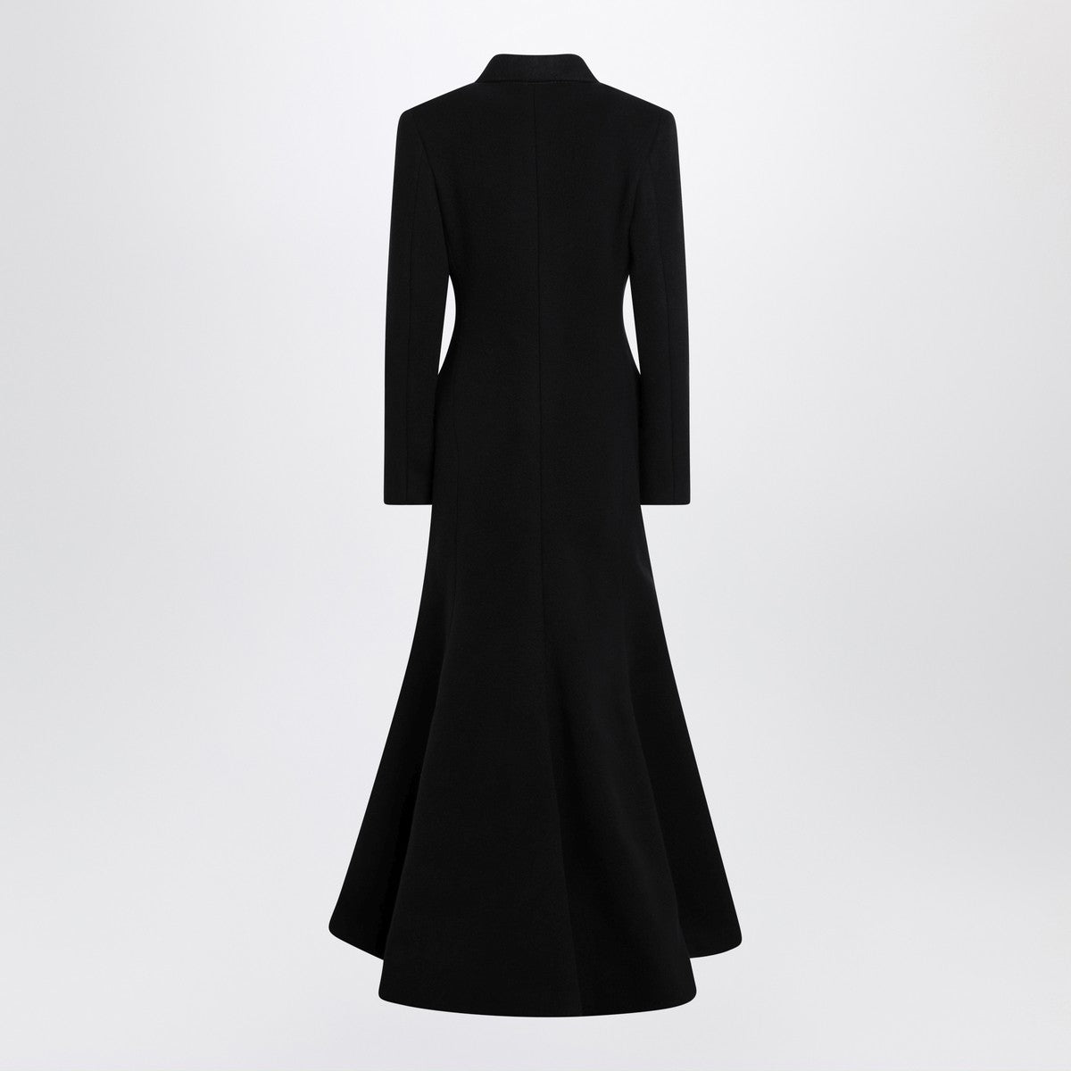 Balenciaga Long black wool-blend coat Balenciaga 
