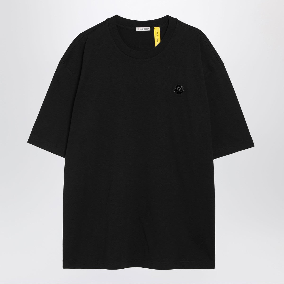 Moncler X A$AP Rocky Black cotton T-shirt with logo patch Moncler X A$AP Rocky 