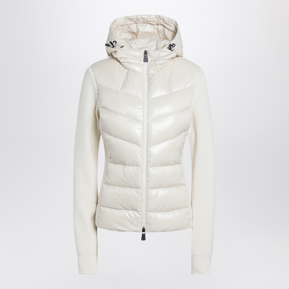 Moncler Grenoble White padded hoodie