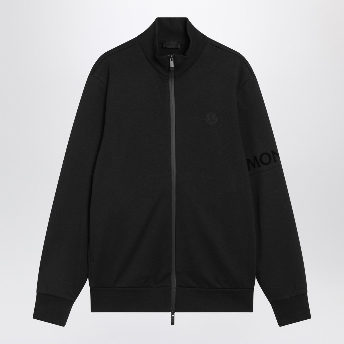 Moncler Black cotton zip hoodie Moncler 