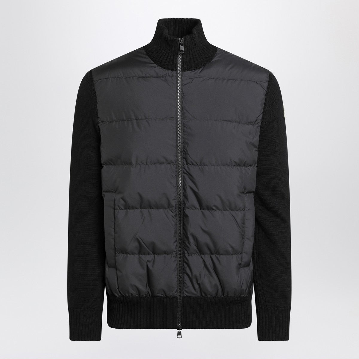 Moncler Black padded zip cardigan Moncler 