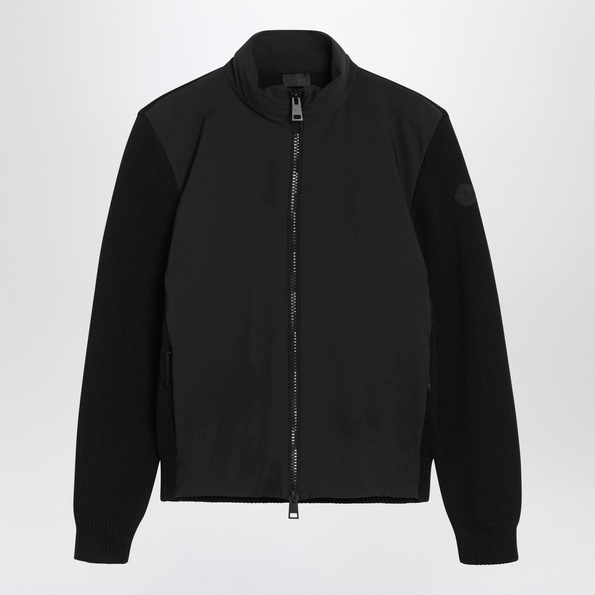 Moncler Black jacket with wool sleeves Moncler 