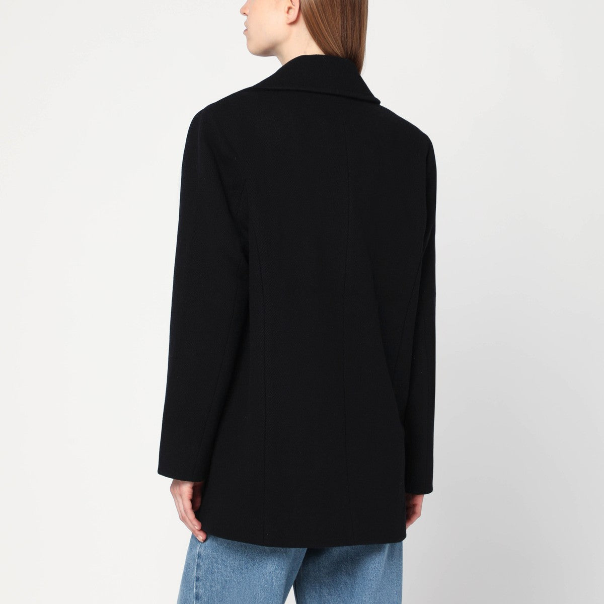 ANINE BING Black Glenn double-breasted coat ANINE BING 