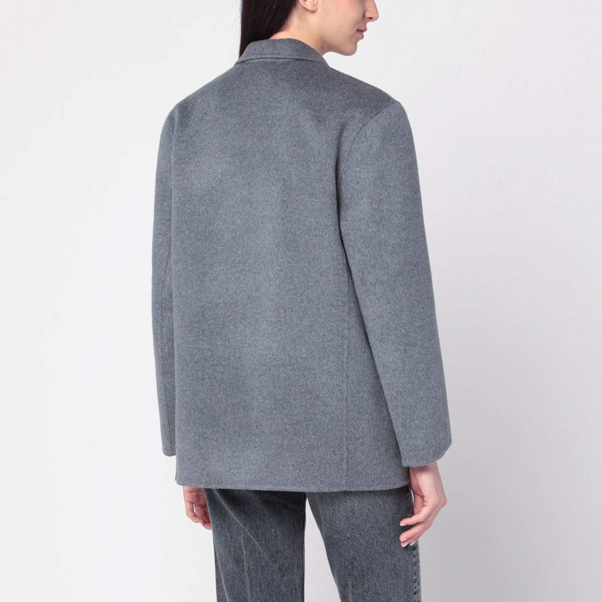 ANINE BING Gray Quinn jacket in wool and cashmere ANINE BING 
