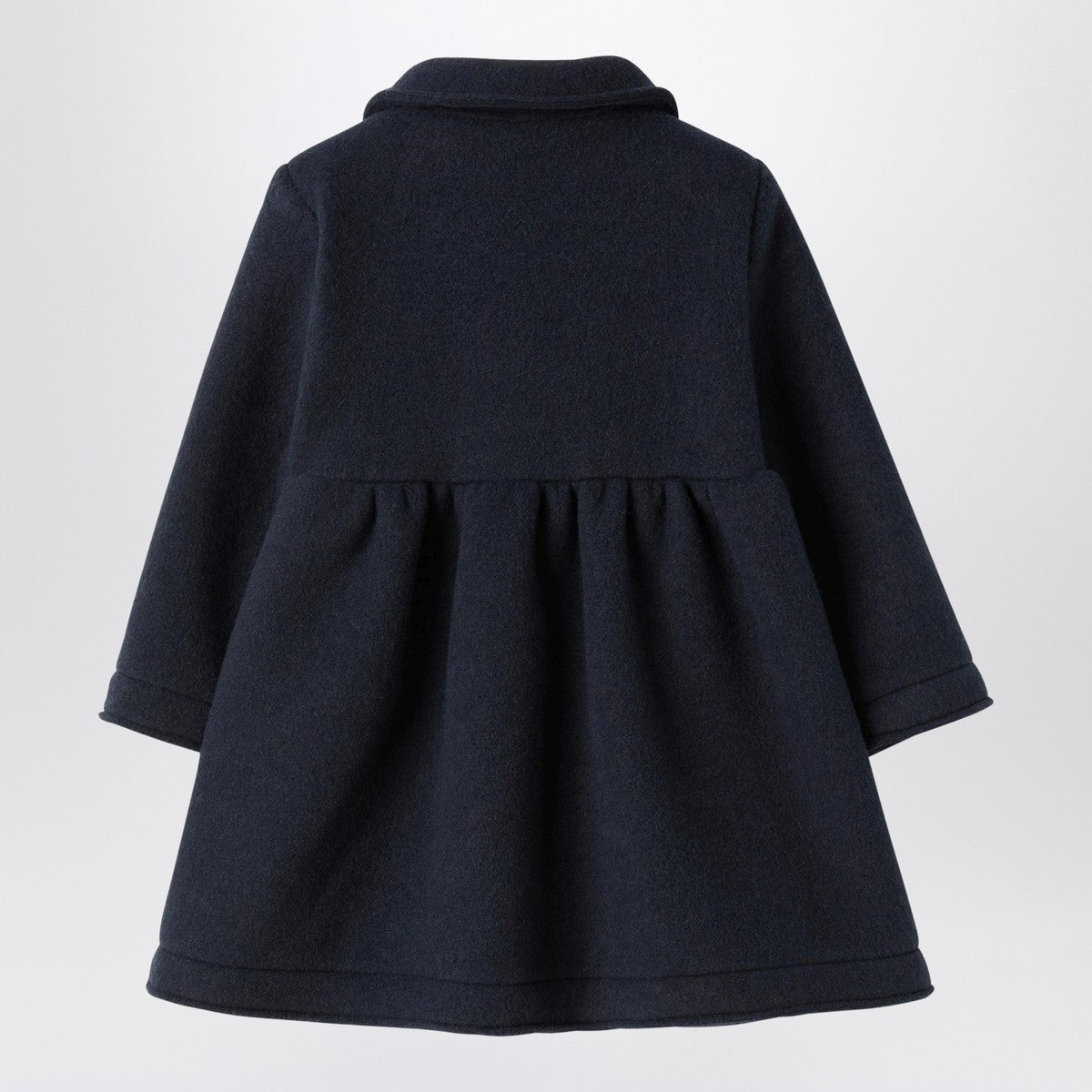 Il Gufo Blue couture fleece coat Il Gufo 
