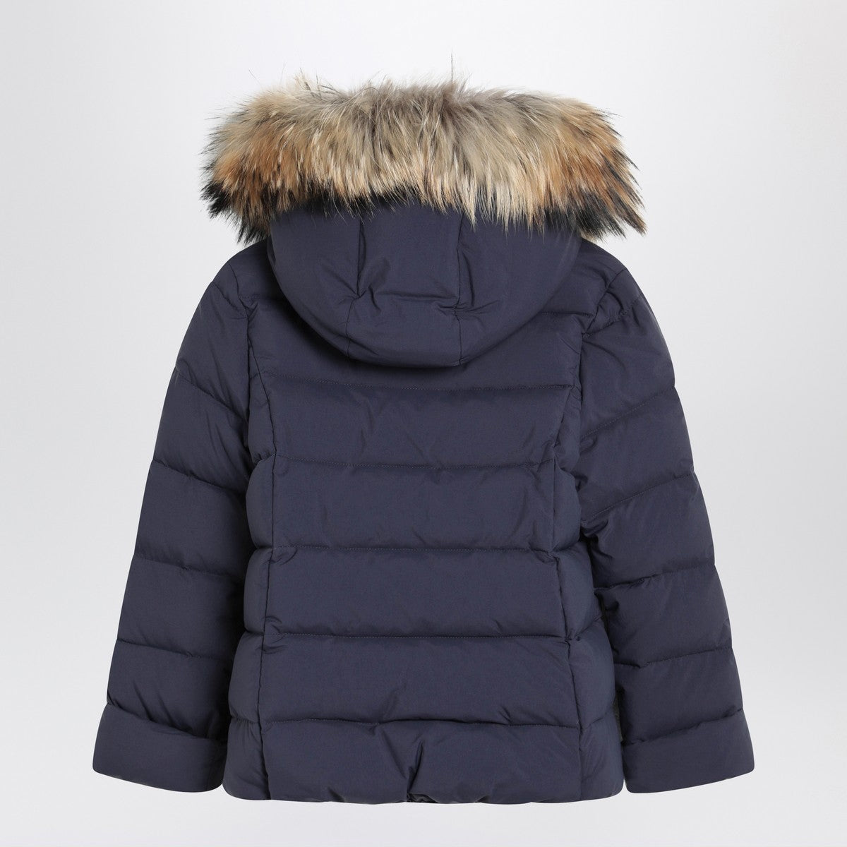 Il Gufo Blue nylon hooded down jacket Il Gufo 