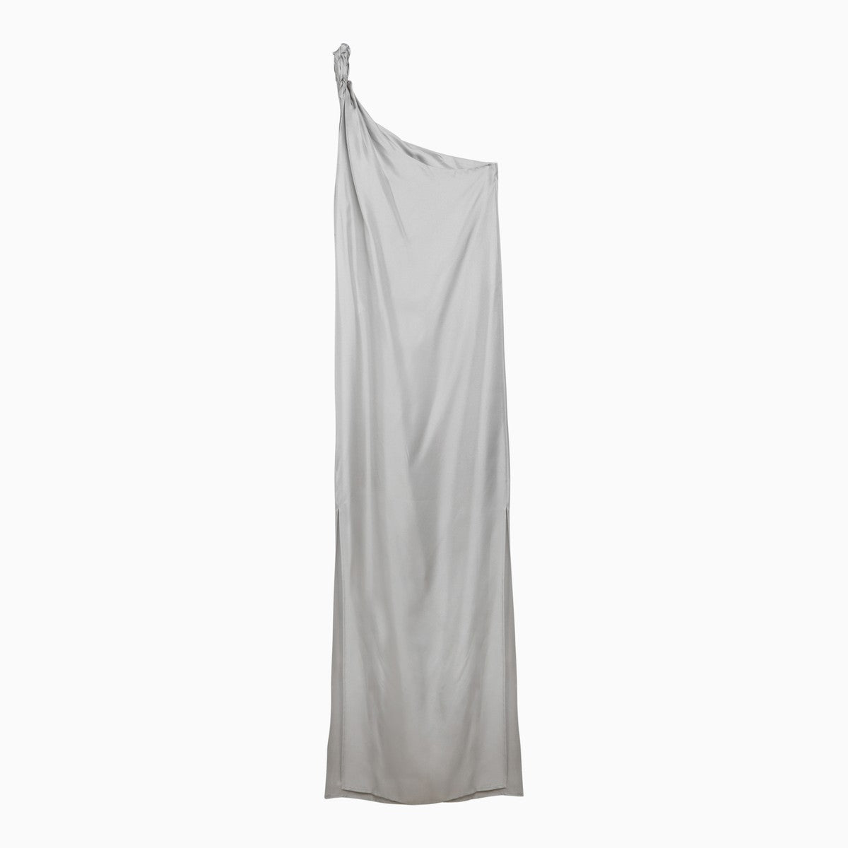 LouLou De Saison Adela silver grey silk long dress LouLou De Saison 