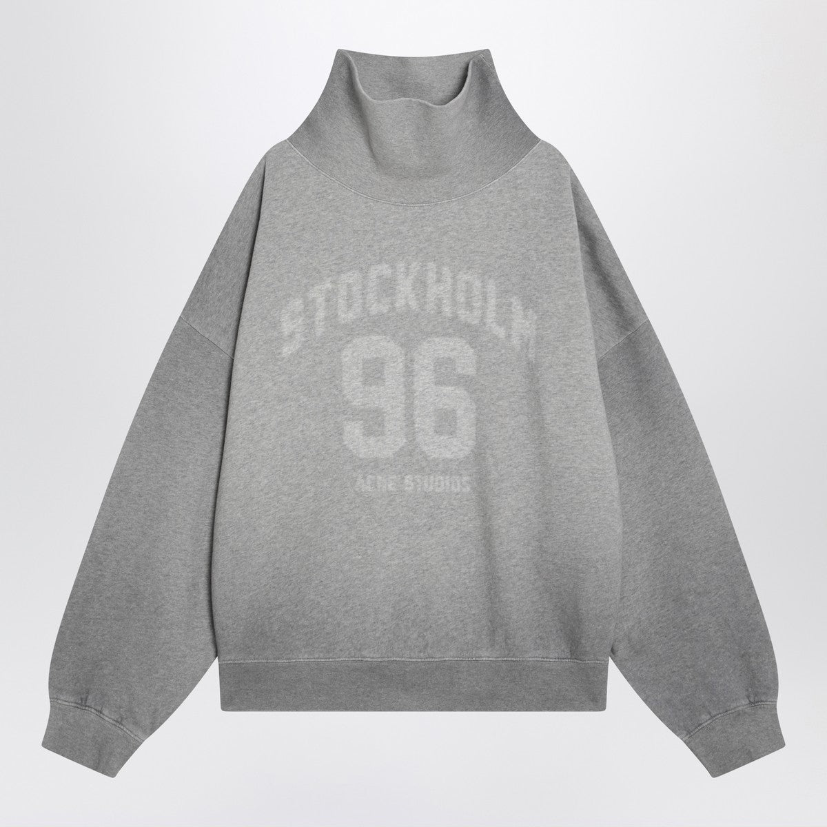 Acne Studios Grey oversized turtleneck sweatshirt Acne Studios 