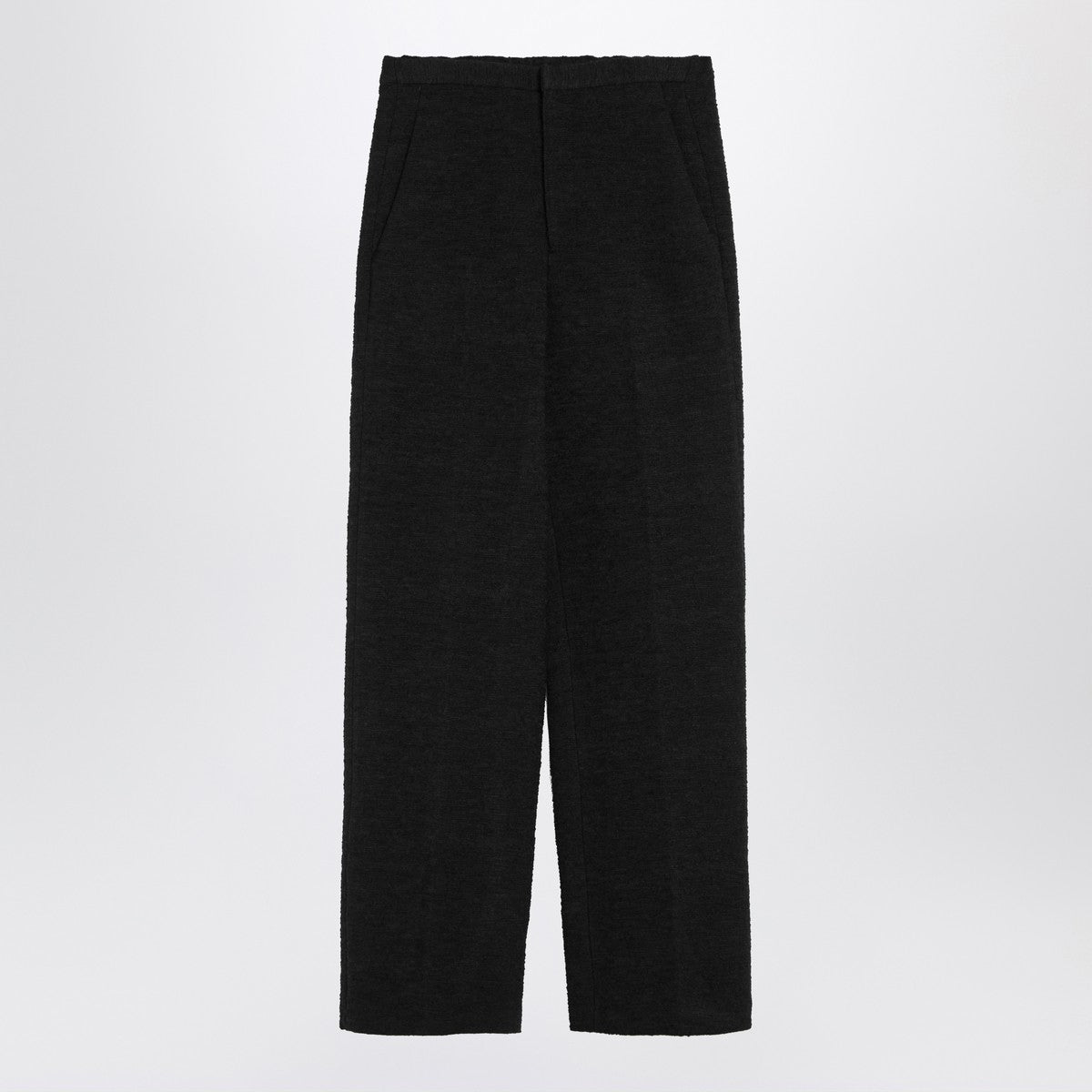 LouLou De Saison Black straight bouclé trousers LouLou De Saison 