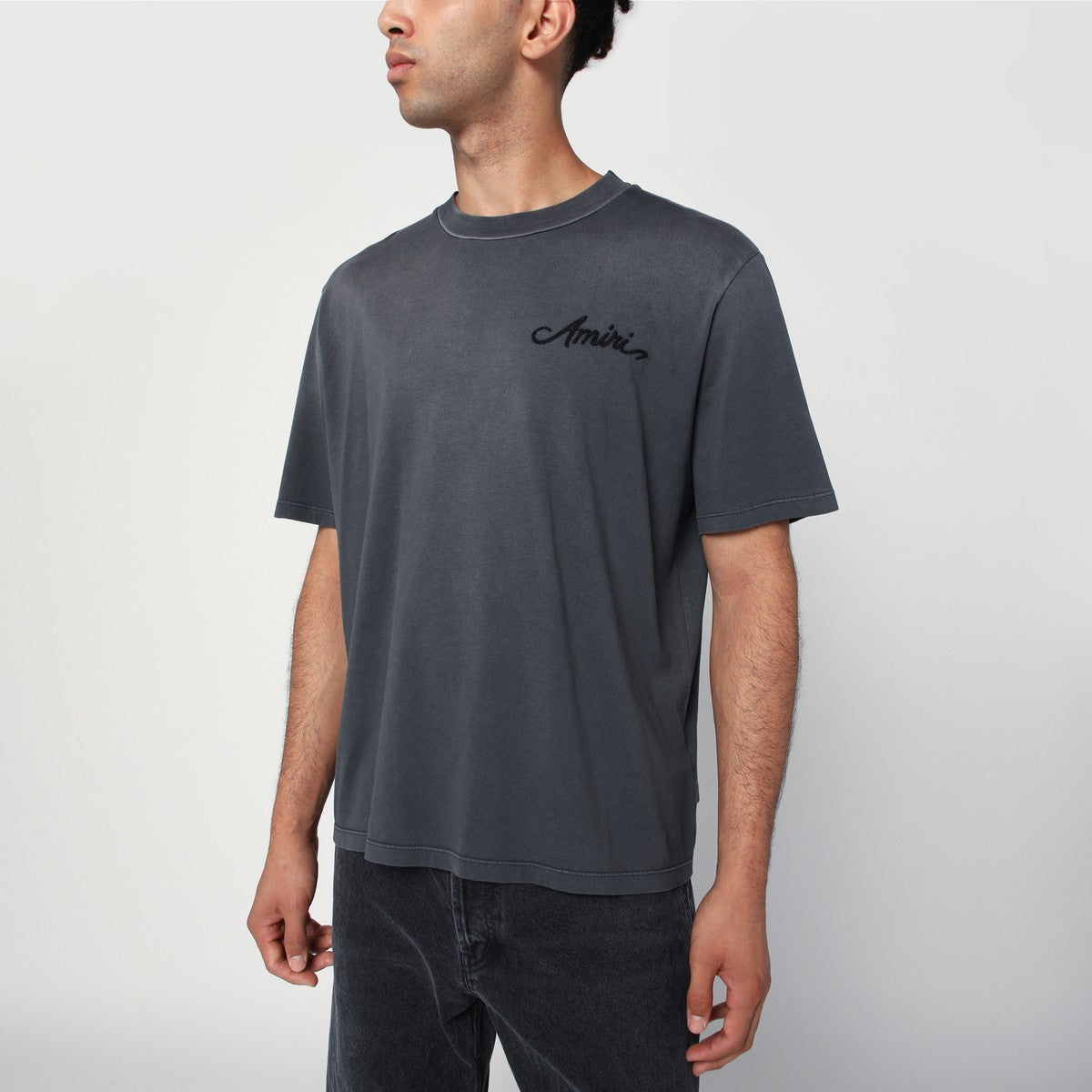 AMIRI Washed black cotton T-shirt Amiri 