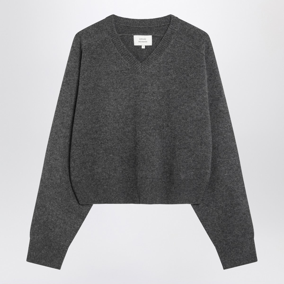LouLou De Saison Anthracite grey cashmere sweater LouLou De Saison 