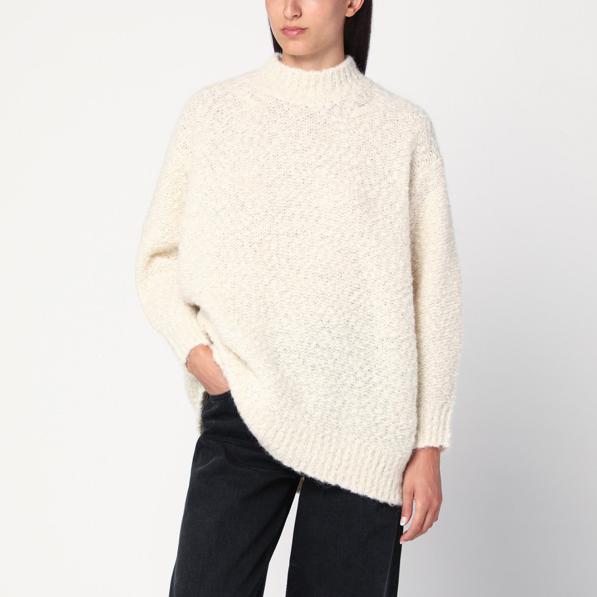 ISABEL MARANT Ecru sweater in alpaca blend Isabel Marant 