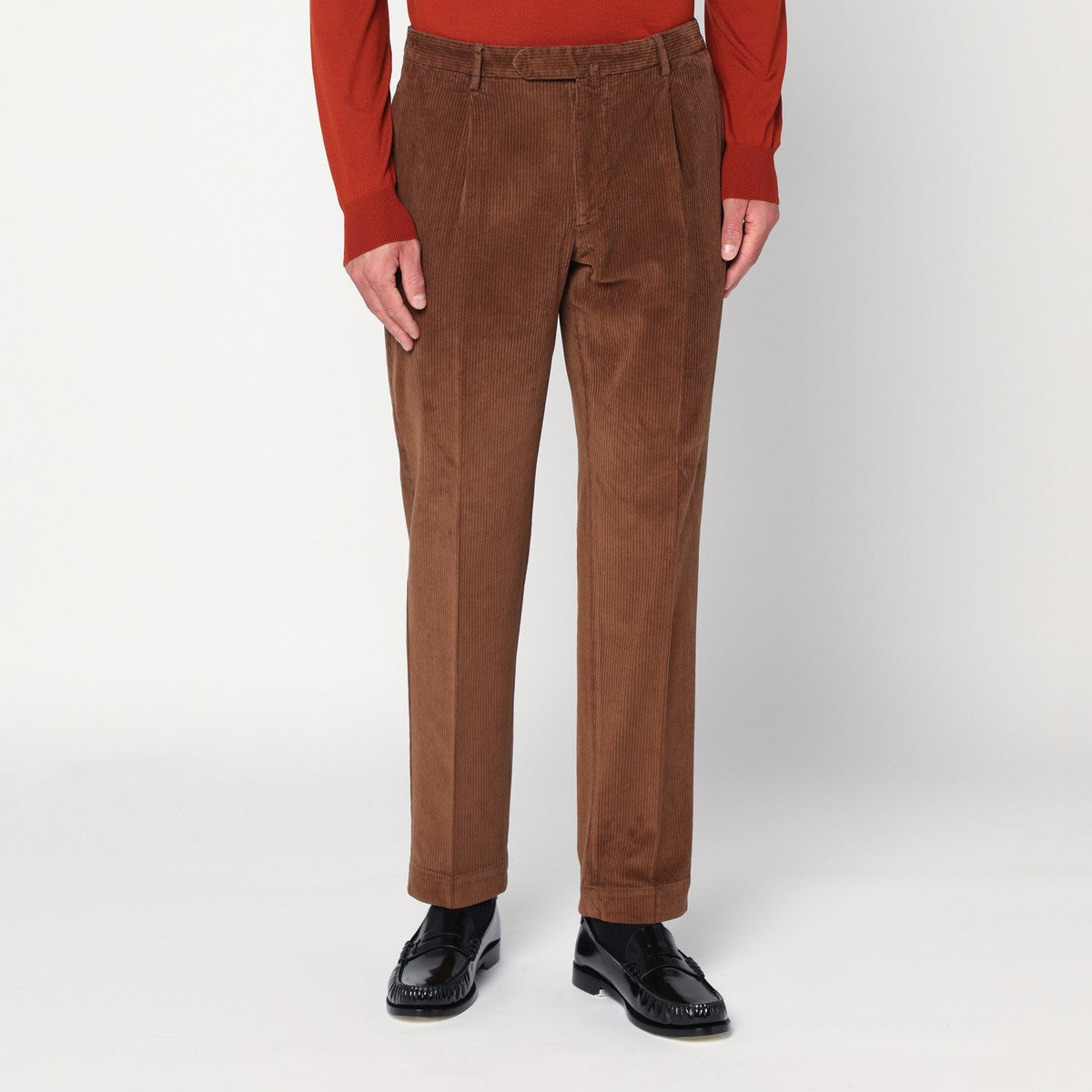 Santaniello Brown corduroy pants Santaniello 