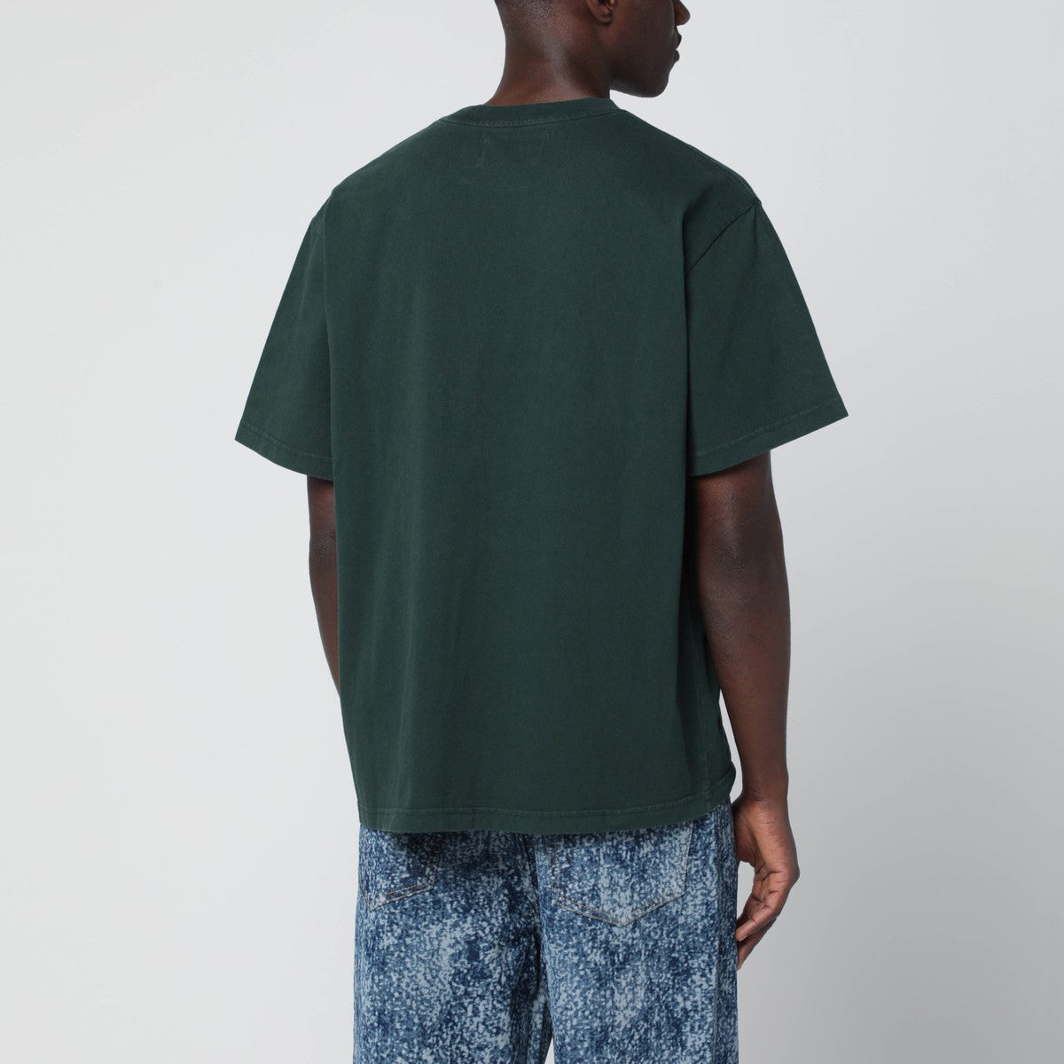 Awake NY Green crewneck T-shirt with logo Awake NY 