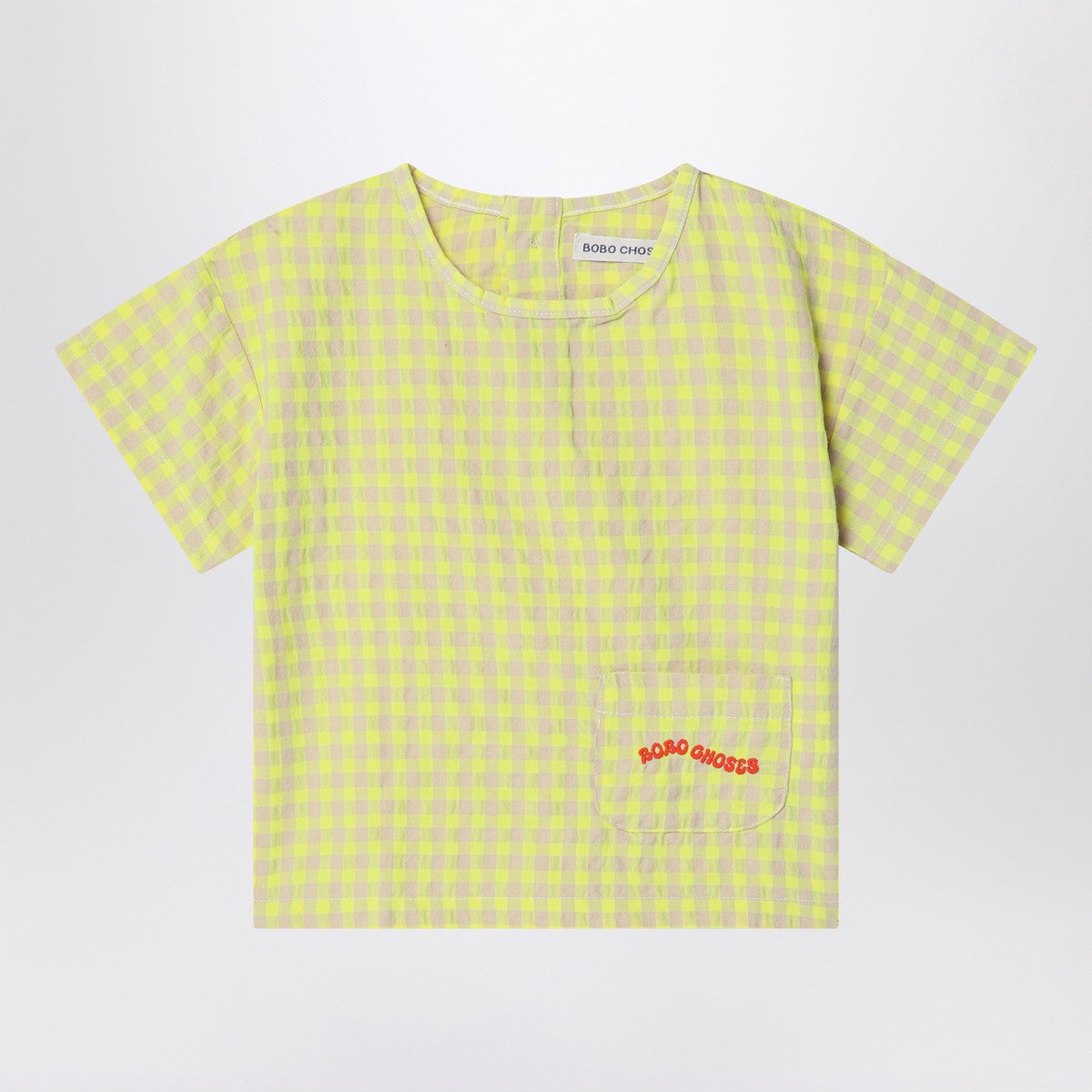 Bobo Choses Yellow blouse in Vichy fabric Bobo Choses 