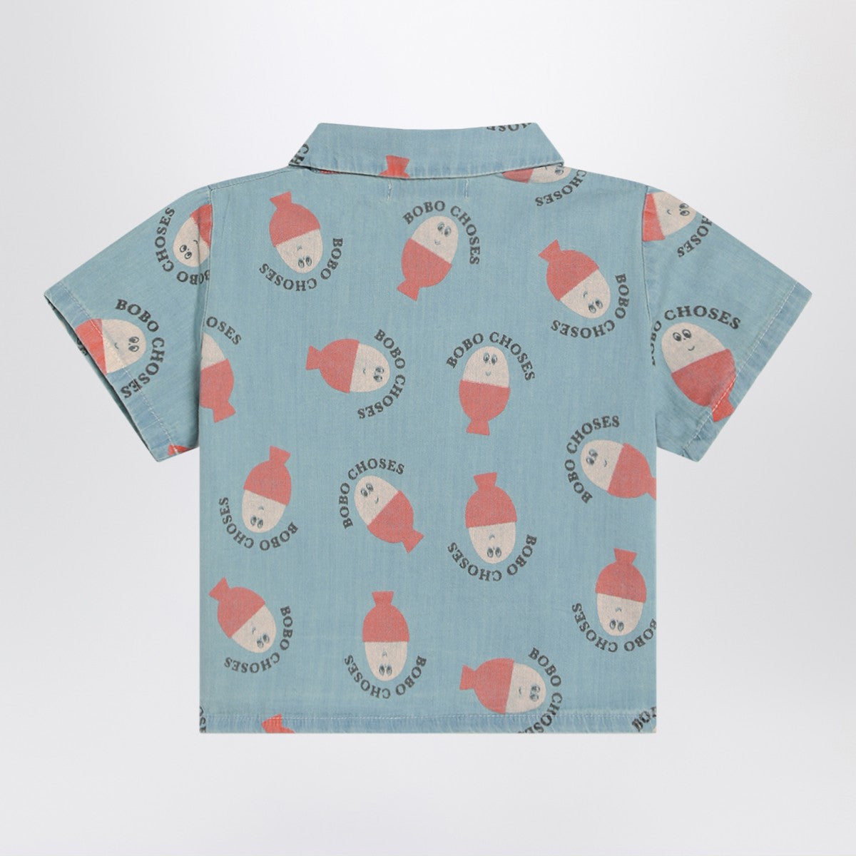 Bobo Choses Light blue Morning Egg shirt in denim Bobo Choses 