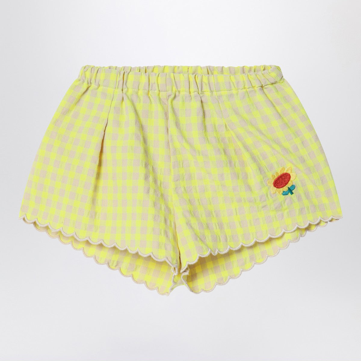 Bobo Choses Yellow shorts in Vichy fabric Bobo Choses 