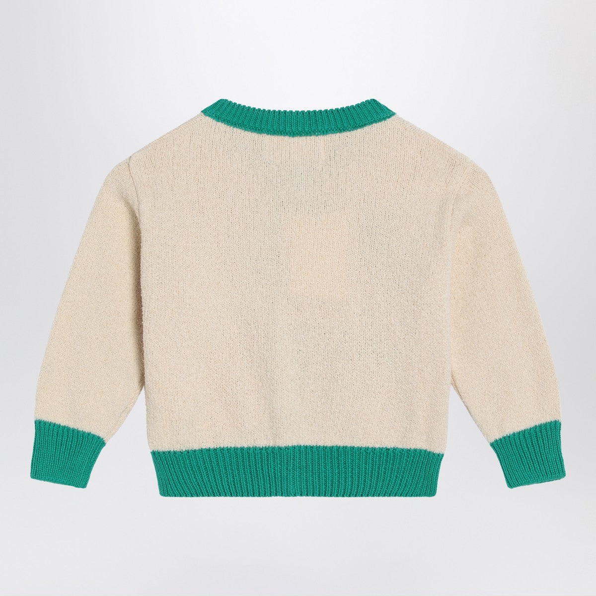 Bobo Choses Lucky Fish ivory/green cardigan Bobo Choses 