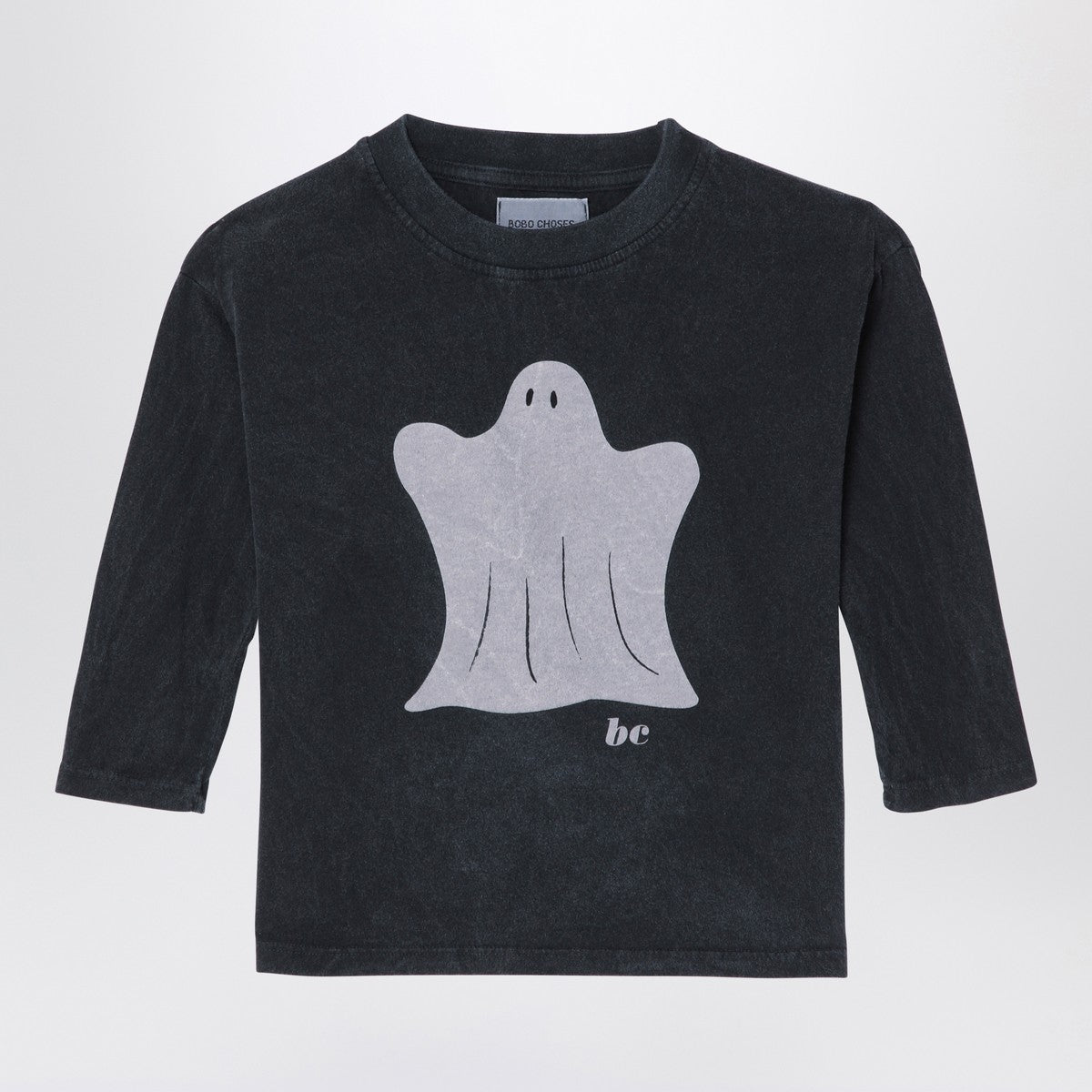 Bobo Choses Black washed jersey in organic cotton Bobo Choses 
