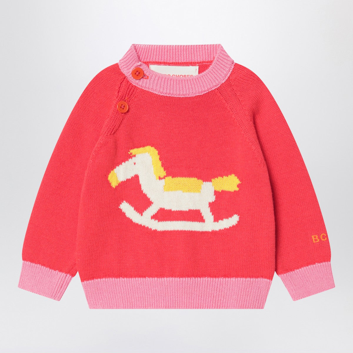 Bobo Choses Red cotton Rocking Horse sweater Bobo Choses 