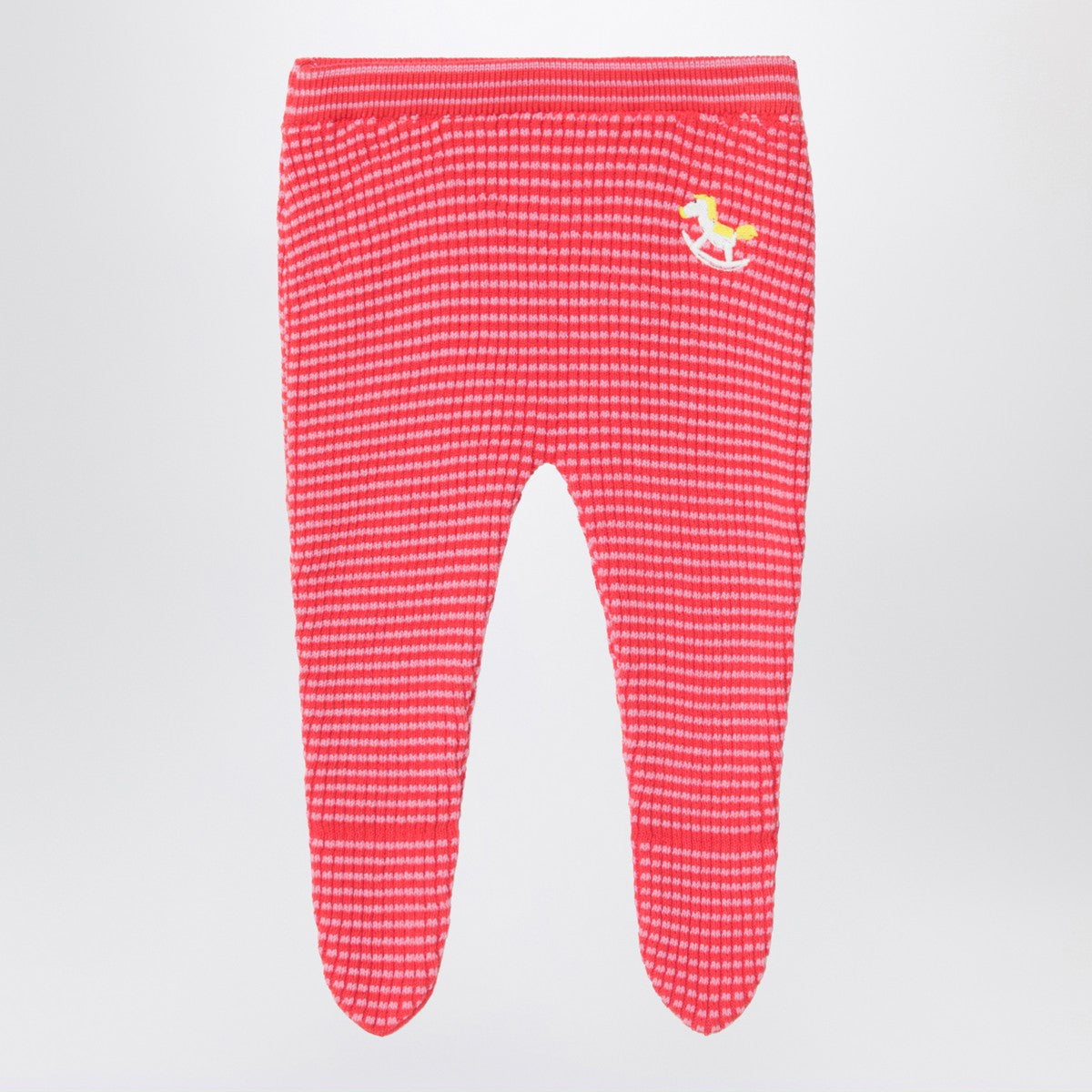 Bobo Choses Red/pink Rocking Horse footed leggings Bobo Choses 