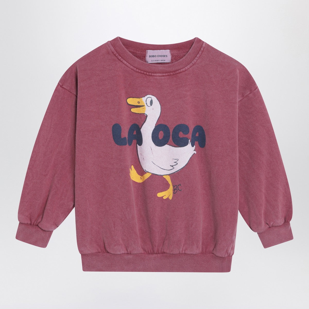 Bobo Choses Burgundy vintage-effect sweatshirt by La Oca Bobo Choses 