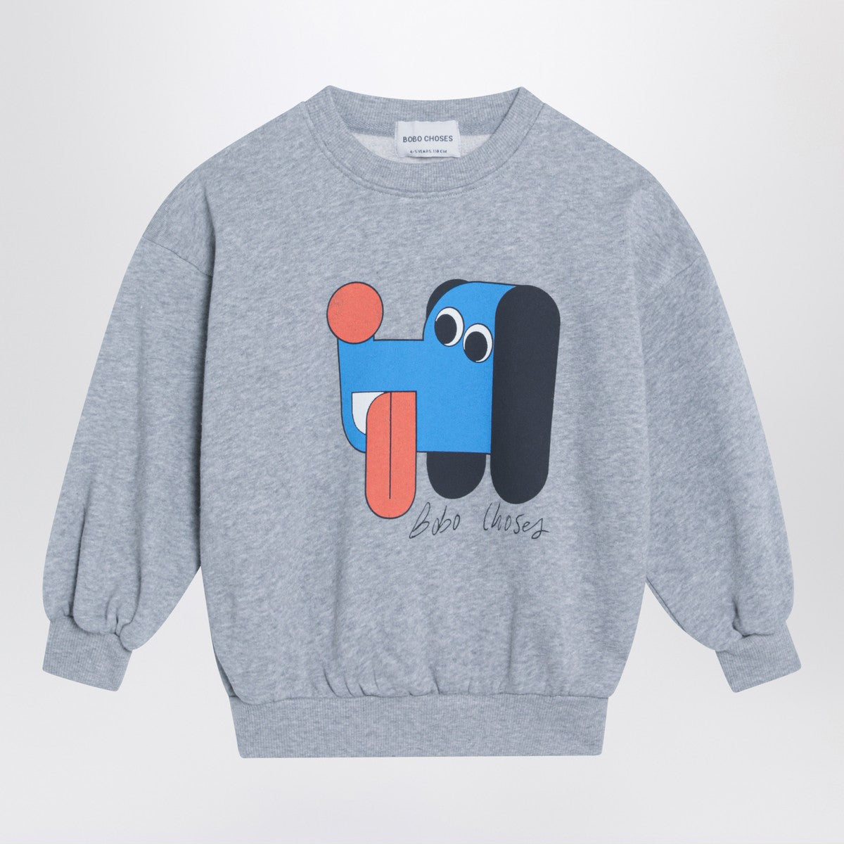 Bobo Choses Grey sweatshirt with logo print Bobo Choses 