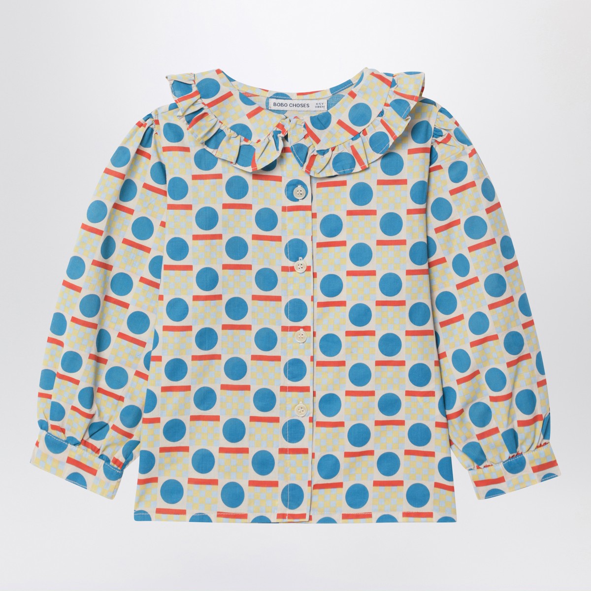 Bobo Choses Cotton blouse with geometric patterns Bobo Choses 