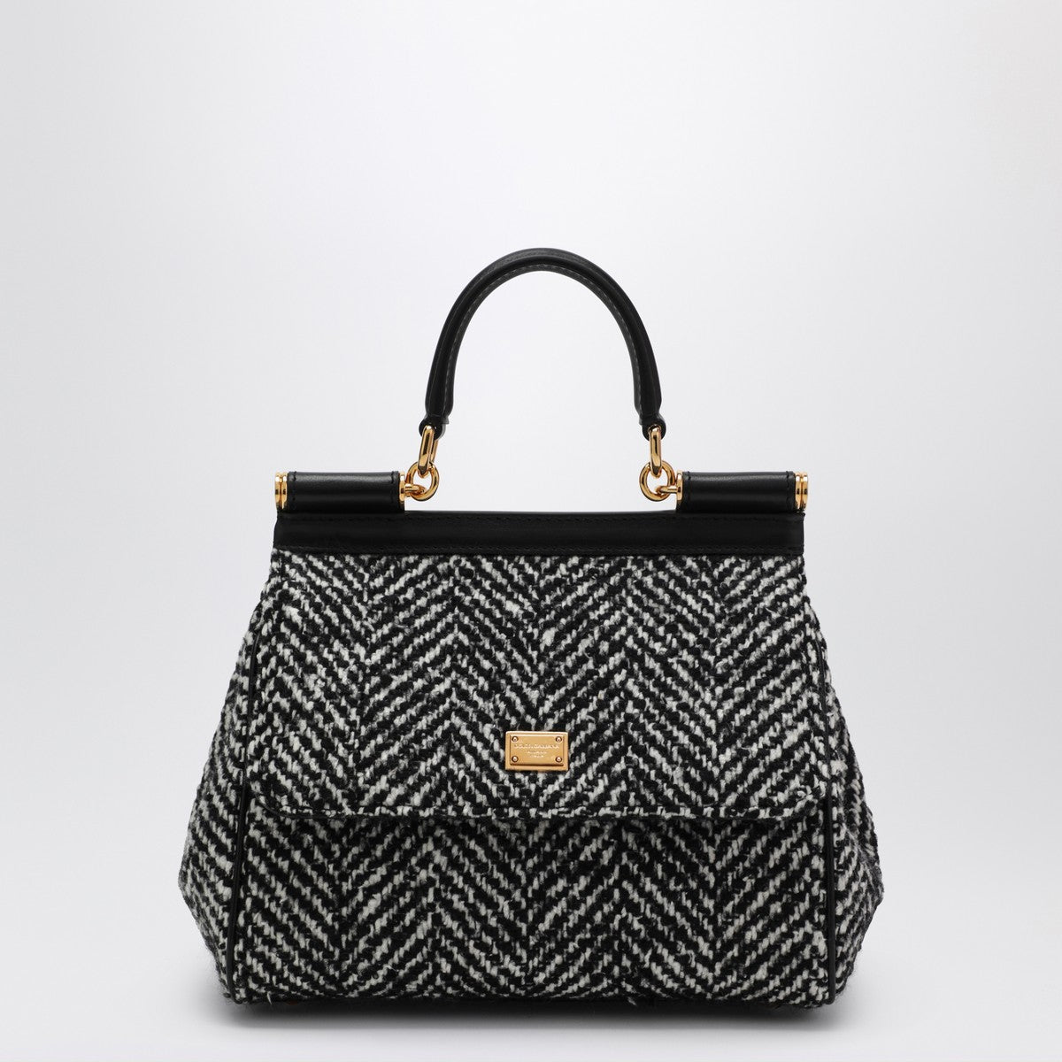 Dolce & Gabbana Dolce&Gabbana Chevron fabric handbag Sicily medium Dolce & Gabbana 