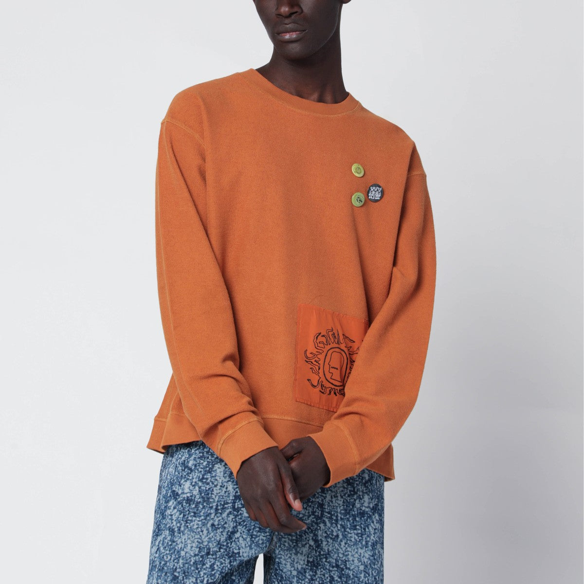 Brain Dead Earth-tone Gargoyle cotton sweatshirt Brain Dead 