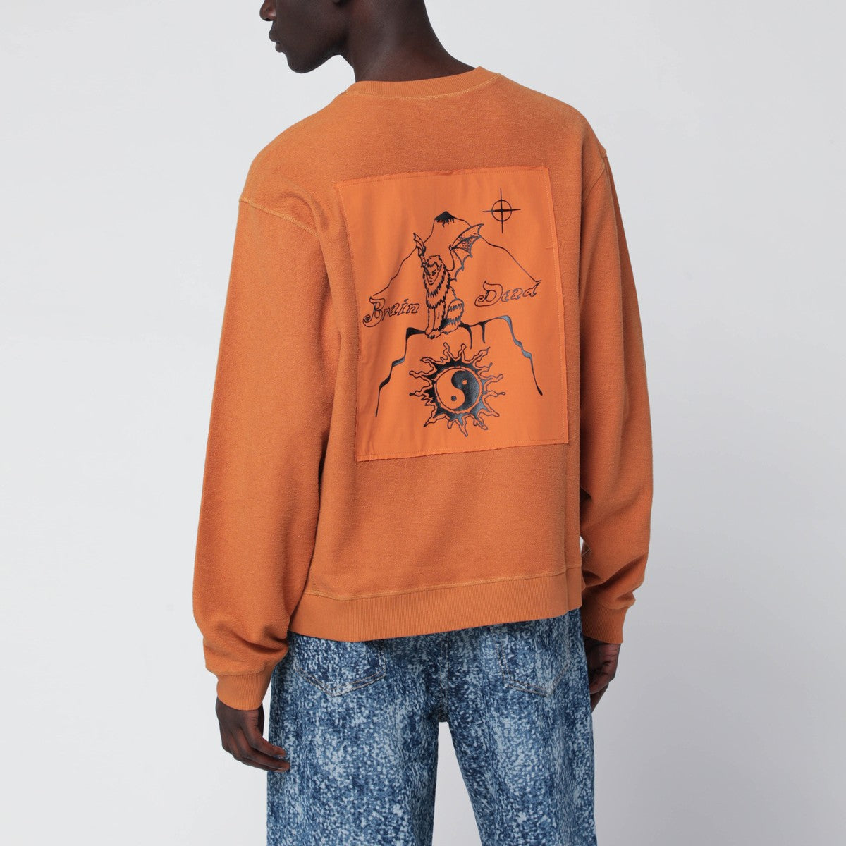 Brain Dead Earth-tone Gargoyle cotton sweatshirt Brain Dead 