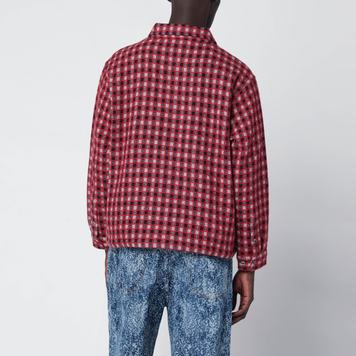 Brain Dead Red check overshirt Brain Dead 