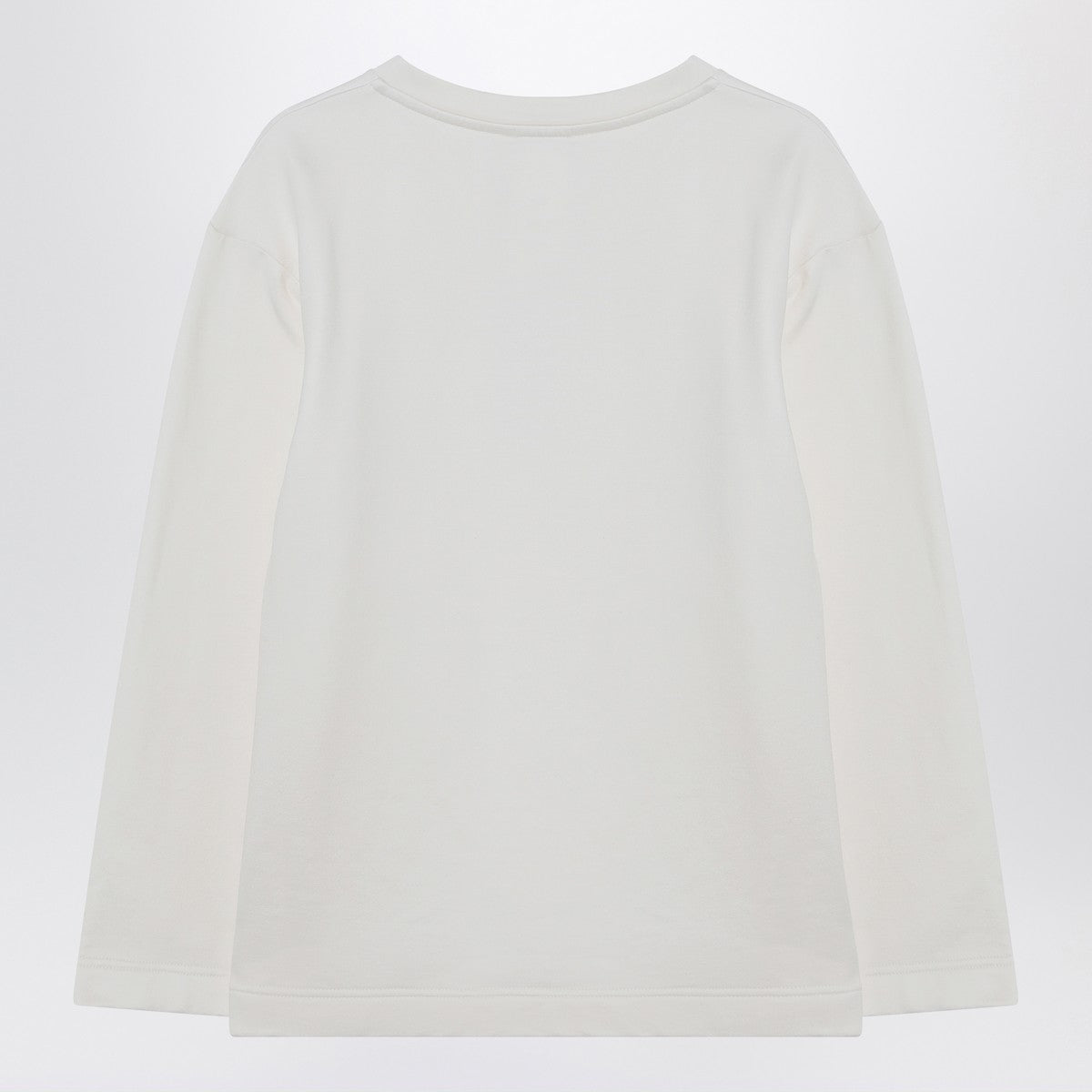 Max Mara White sweatshirt in silk blend Max Mara 