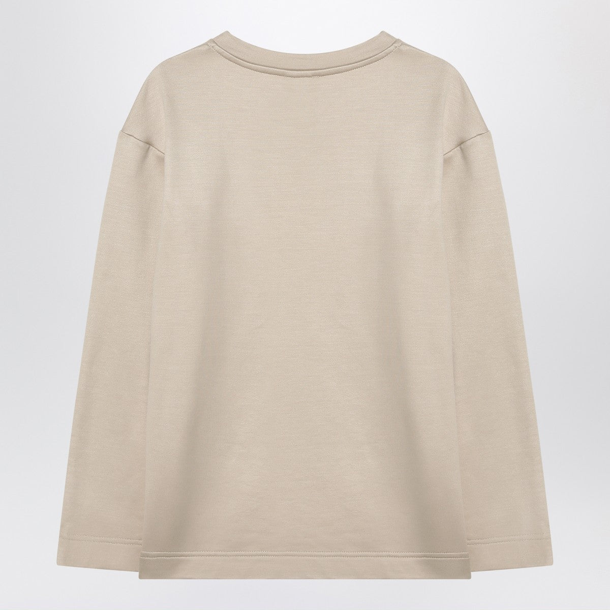 Max Mara Beige sweatshirt in silk blend Max Mara 