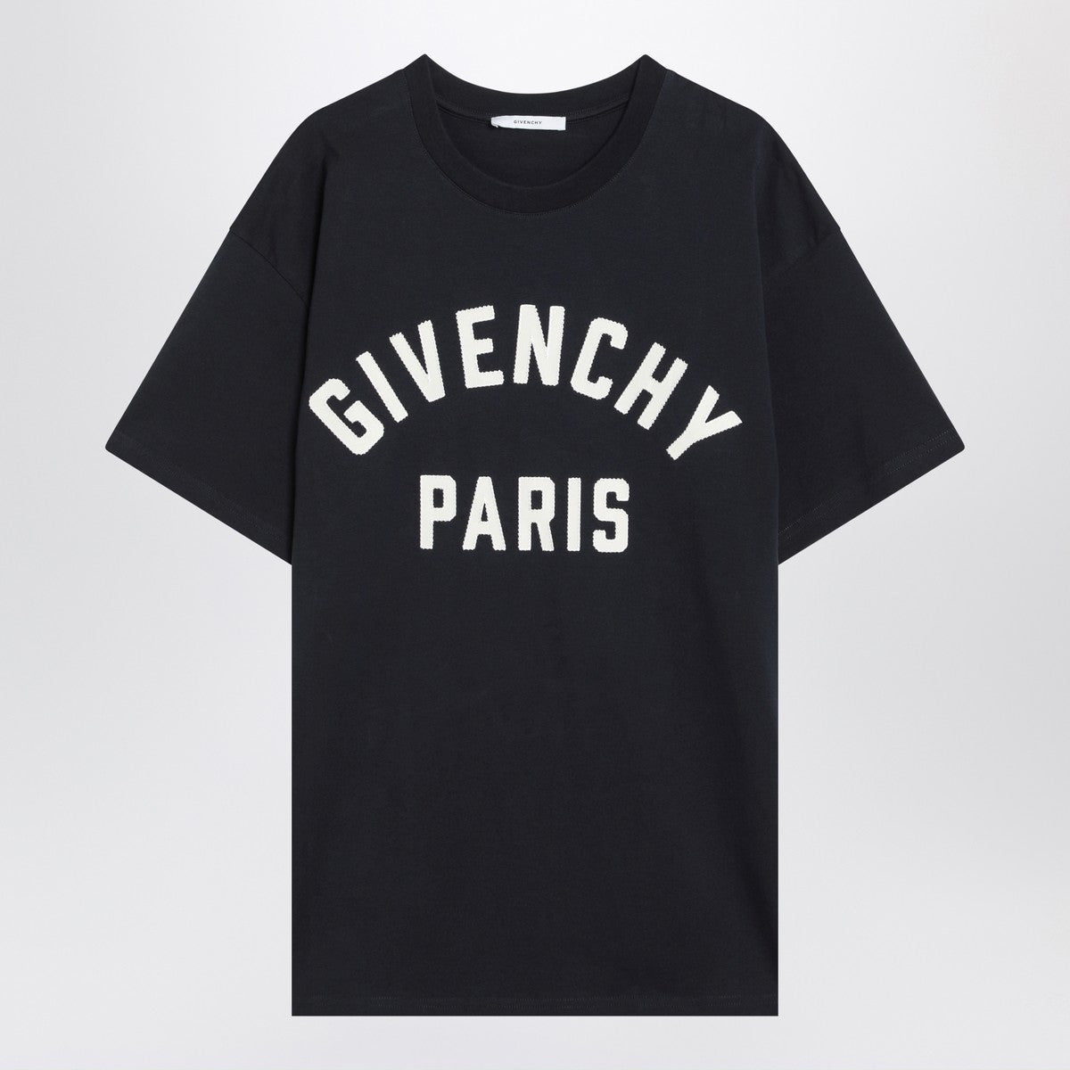 Givenchy Navy short-sleeved T-shirt with logo Givenchy 