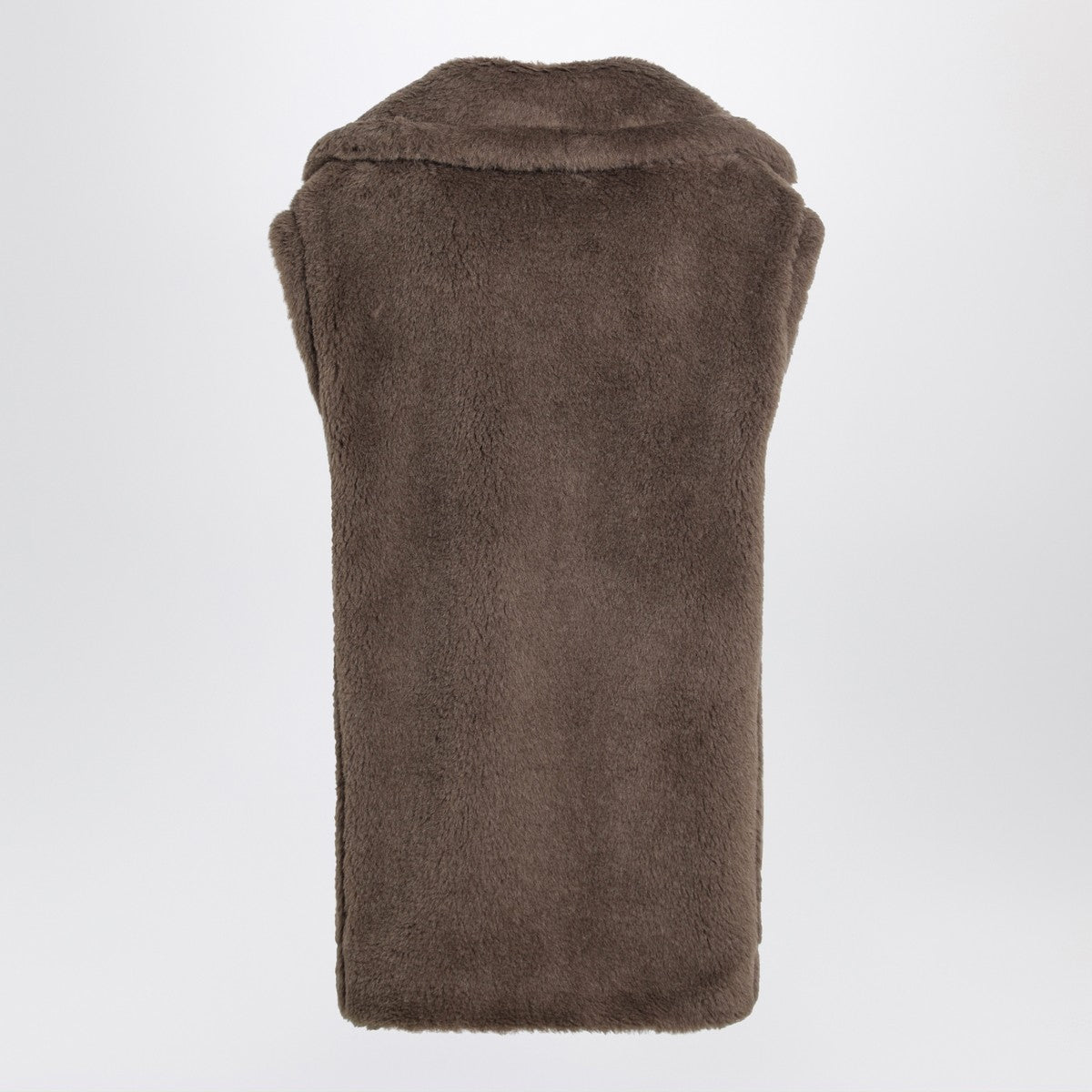 Max Mara Brown Teddy gilet in alpaca and wool Max Mara 