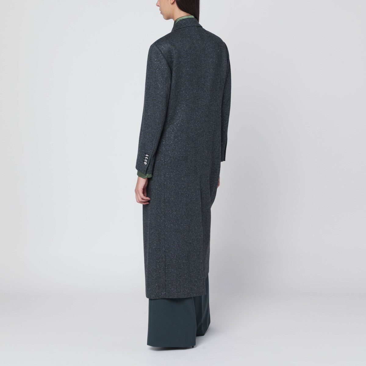 Tagliatore Black houndstooth double-breasted coat Tagliatore 